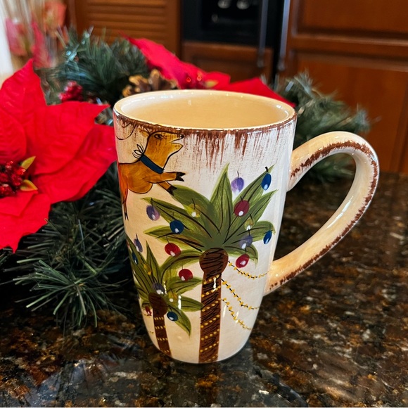 Tropical Palm Tree Tall Christmas Mug SET-Fiji Christmas - Picture 3 of 11